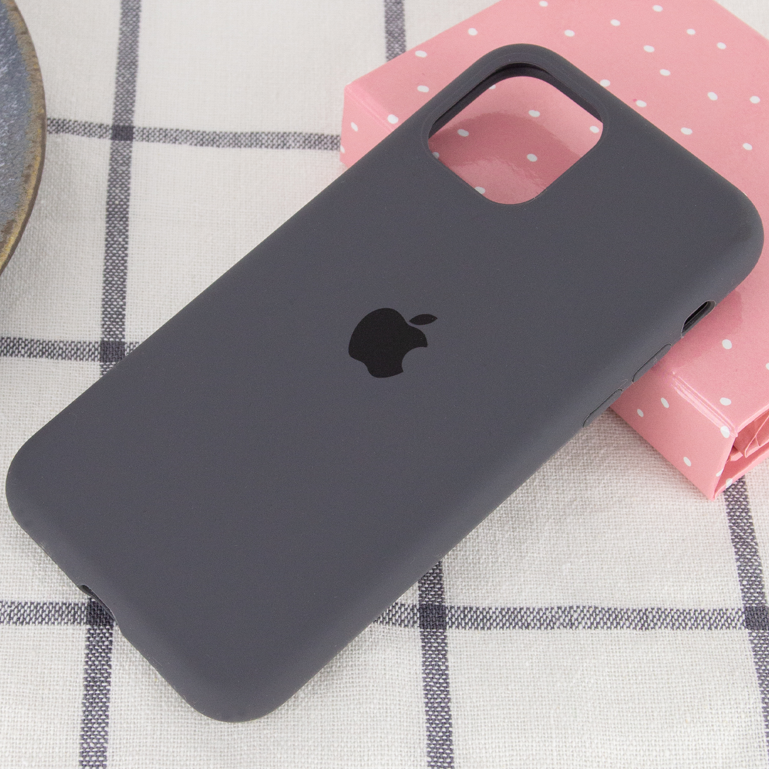 Silicone Case Full Protective (AA) для iPhone 11 (6.1") (Dark Grey)-1